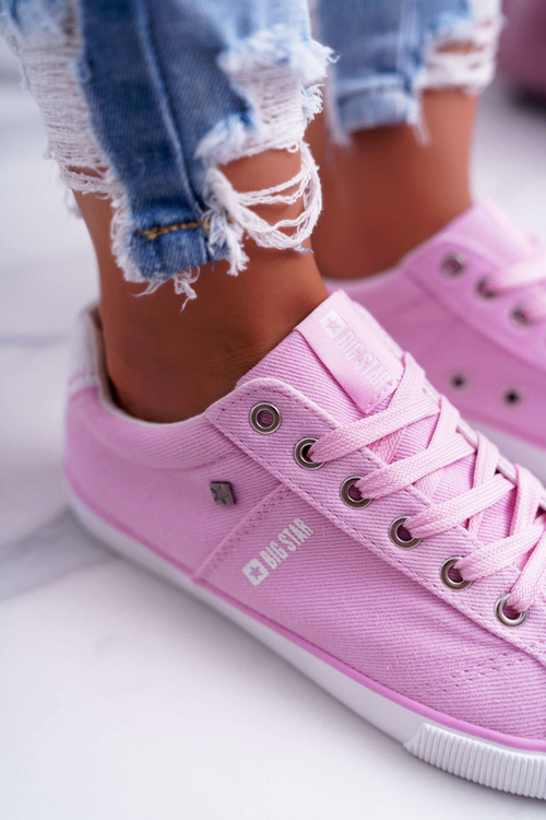 Dámske tenisky s veľkou hviezdou Pink DD274352