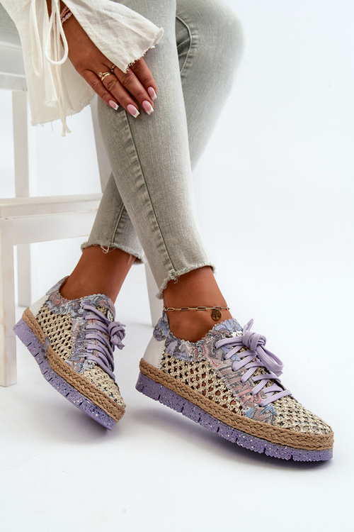 Dámske Kožené Poltopánky Maciejka 05897-05 Fialové