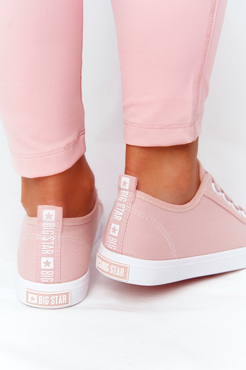 Dámska veľká hviezda HH274096 Pink Sneakers