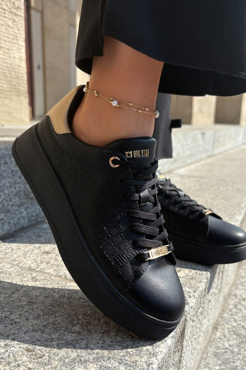 Dámske Sneakers Z Eko Kože Big Star RR274257 Čierne