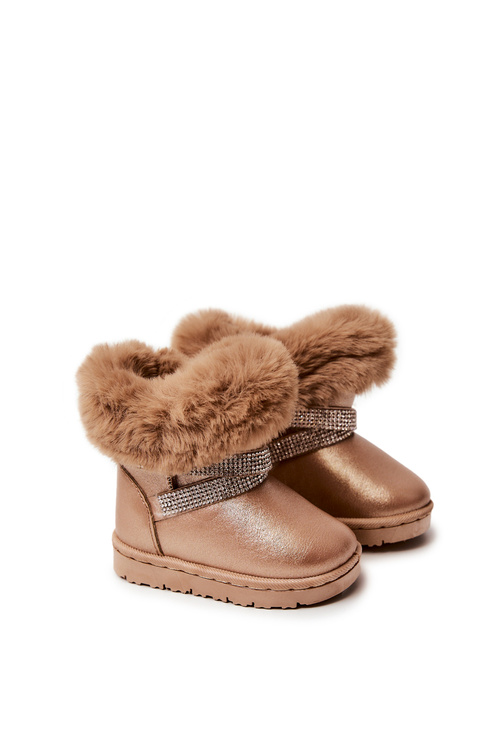 Detské snehové topánky so Zirconia Golden Hollee