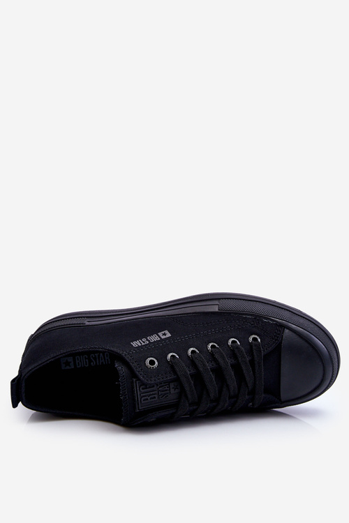 Nízké šněrovací tenisky Big Star LL274967 Černé