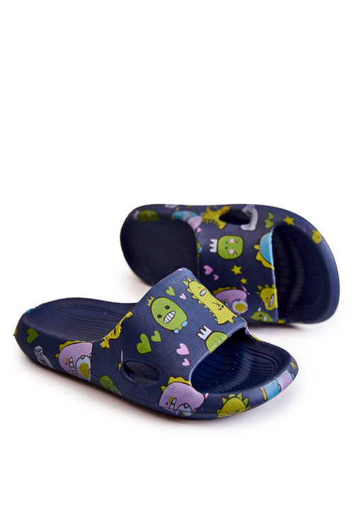 Ľahké detské flip -flops Navy Blue Astro