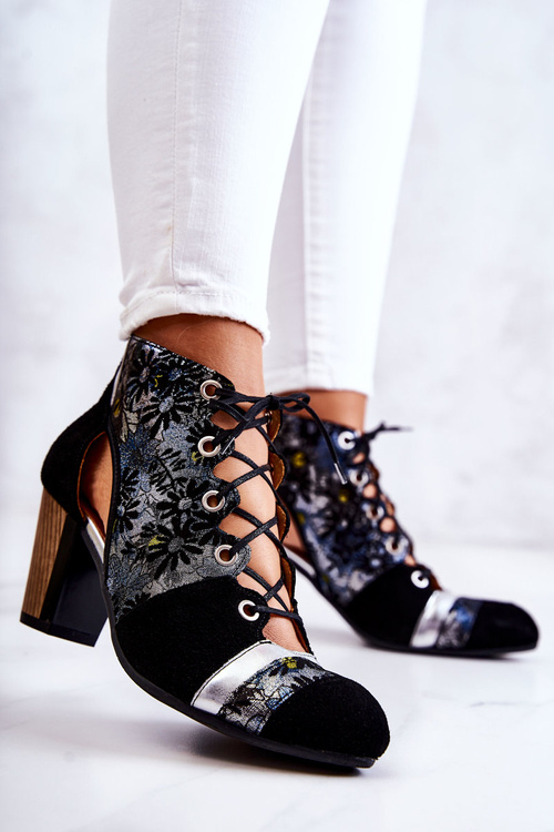 Ženské topánky na post maciejka jar 03938-01 čierna