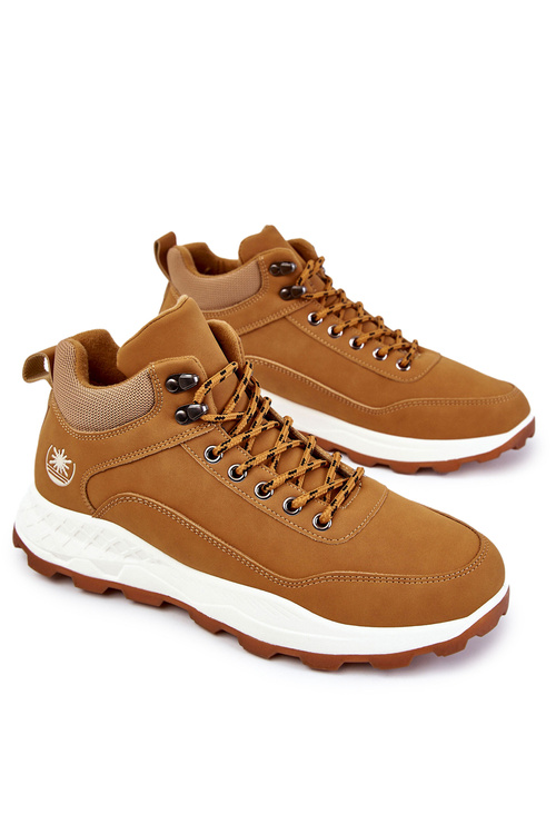 Pánské zateplená trekingová obuv Trappers velbloudí Otto