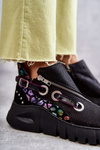 Kožené topánky Maciejka s škvrnami 05660-20 Čierna