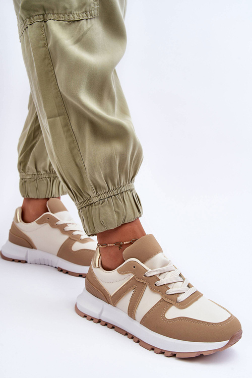 Kabama Brown-Beige Dámske kožené športové topánky