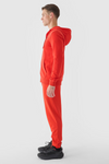 Pánske Teplákové Nohavice Joggery 4FWMM00TTROM0942-60S Červené