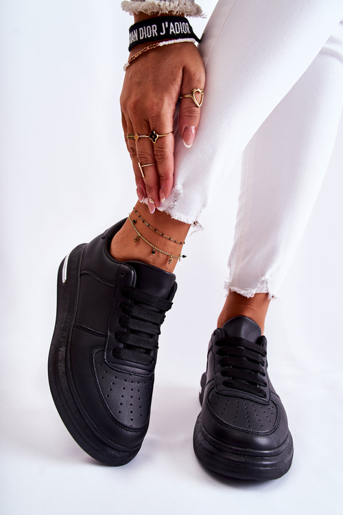 Klasické kožené športové topánky čierne Jennys