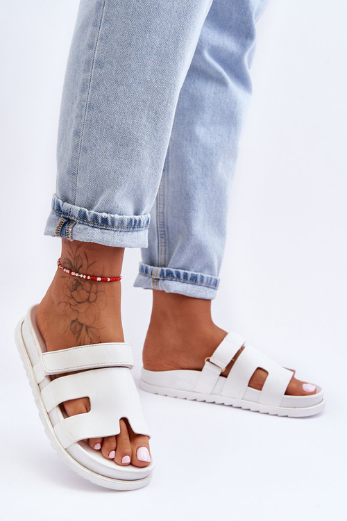 Dámské Klasické Sandály Bíle Molie