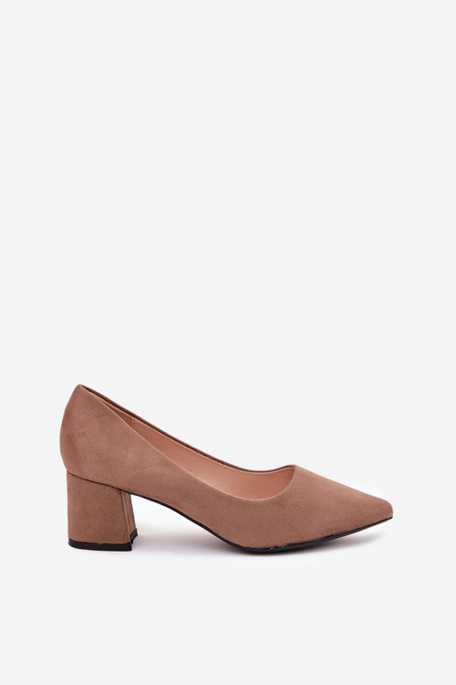 Dámske Lodičky S Špicatými Nosmi Na Opätku Khaki Merinette