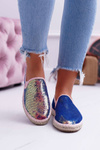 Dámské Espadrilky Big Star With s Flitry Tmavě Modré DD274A164