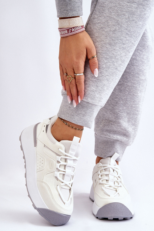 Dámske športové topánky na platforme White Dakari