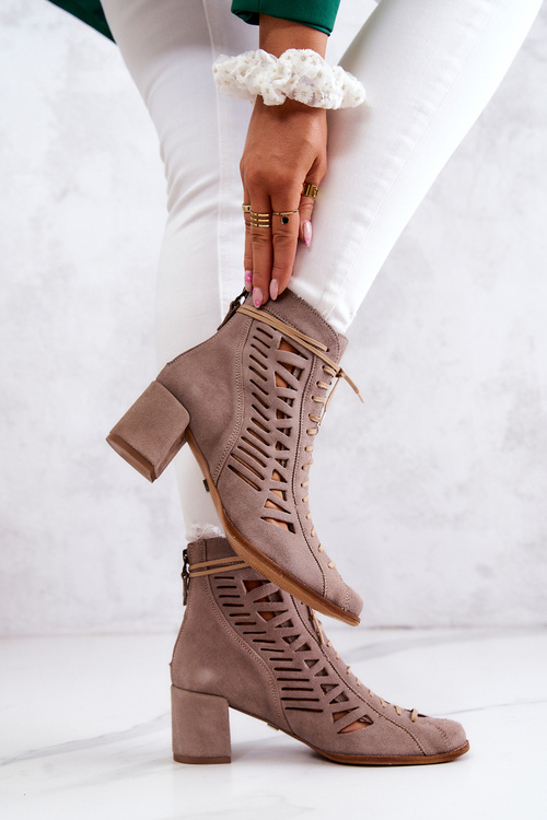 Smar Openwork Maciejka topánky 05508-04 béžová