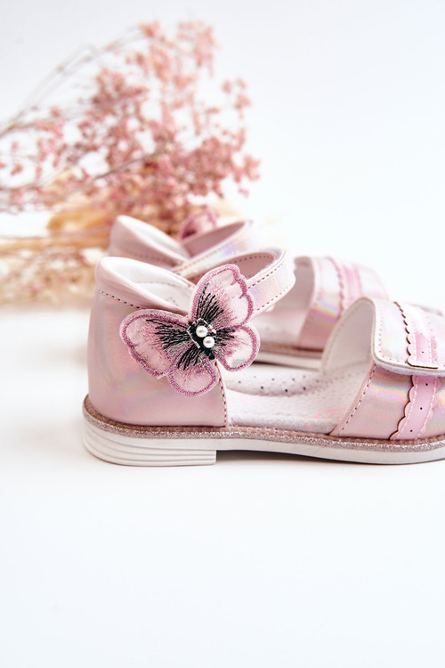Dětské Sandály S Motýlí Růžovou Nicoll