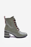 Maľované vysoké podpätky S. Barski MR870-49 Green