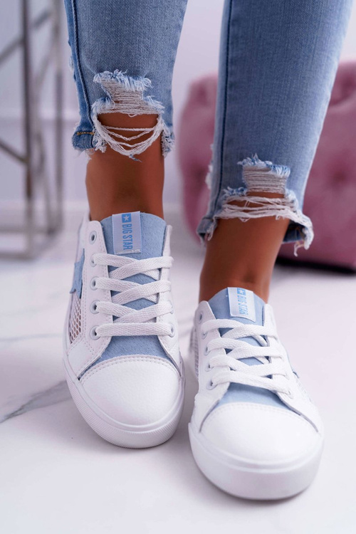 Dámské Tenisky Se Síťovinou Big Star DD274689 Bíle-Modré