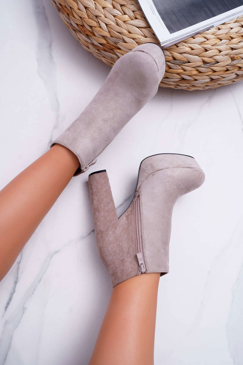 Ženské topánky na stĺpovej platforme Beige Celinne