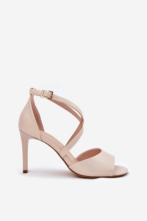 Sandy S Preplietanými Pásikmi Na Špici Perlová Béžová Sergio Leone SK432