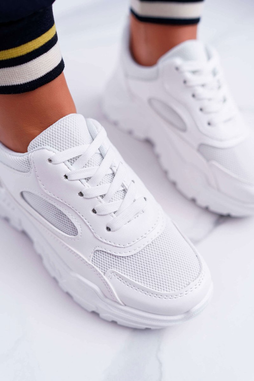 Dámská Sportovní Obuv Tlustou Podrážkou Bílé HighStep