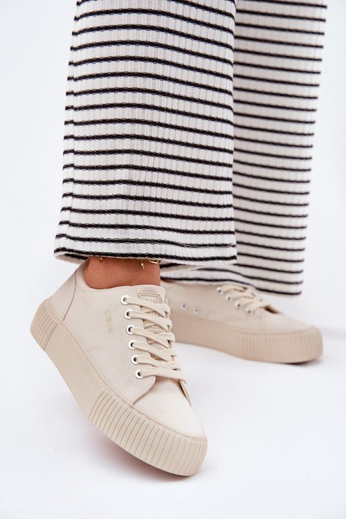 Dámske Textilné Tenisky Big Star RR274407 Béžové