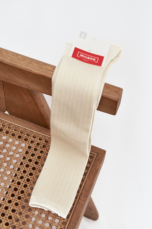 Merino vlna podkolenky Ecru