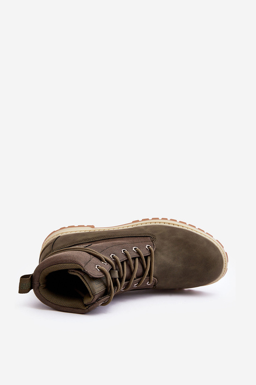 Pánské Trapery Memory Foam Botky Big Star KK174205 Khaki