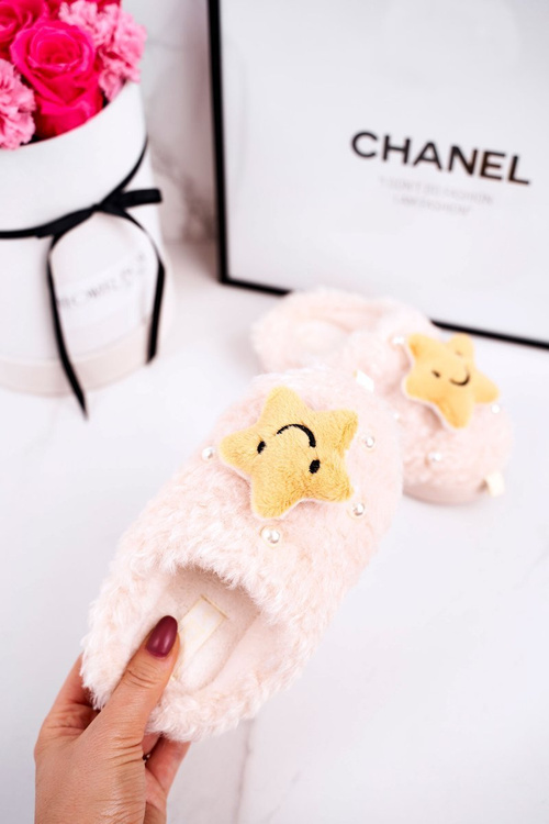 Dětské Domácí Izolované Pantofle Béžove Little Star