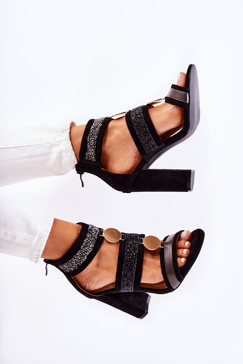 Ženské čierne Laurita podpätky