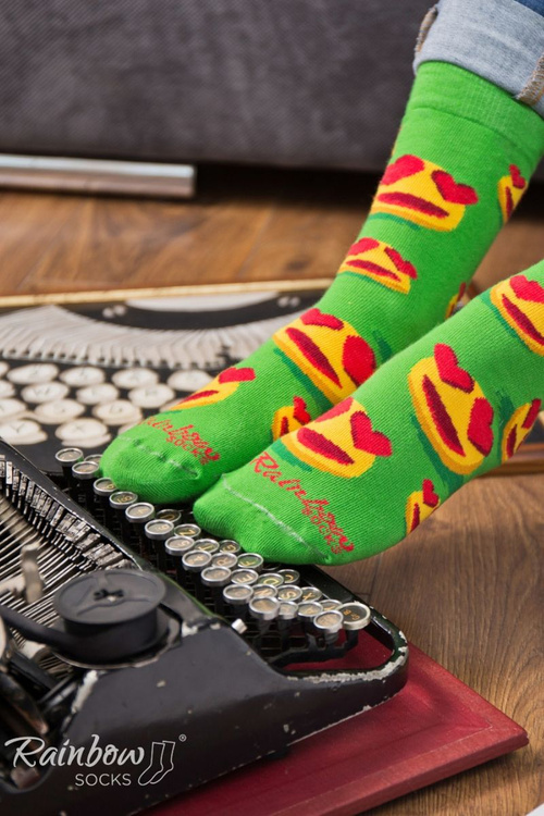 Ponožky dúhové ponožky emotikony, váženia, vtipné v láske 3 páry