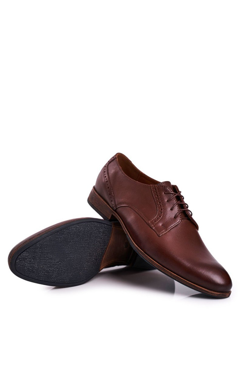 Pánské Kožené Mokasiny S Lehkou Podrážkou BEDNAREK Tmavě Hnědá