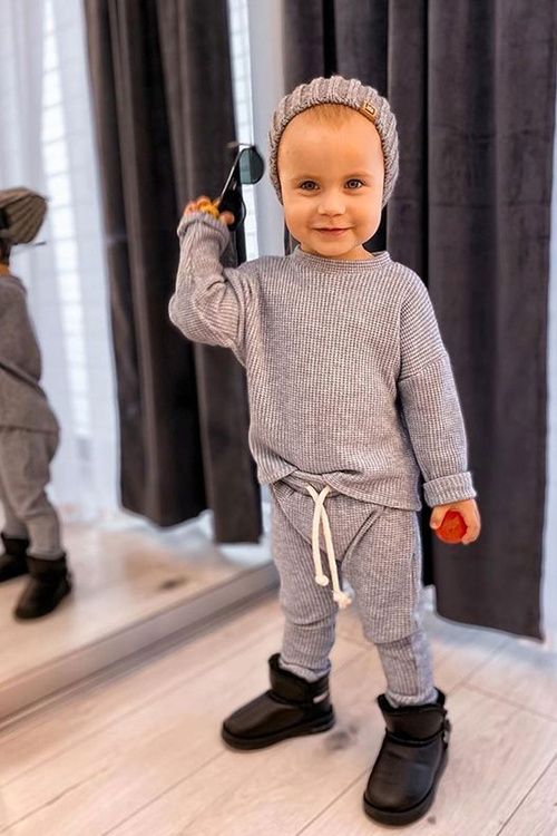 Detské topánky snehové topánky čierne mrazivé mrazivé