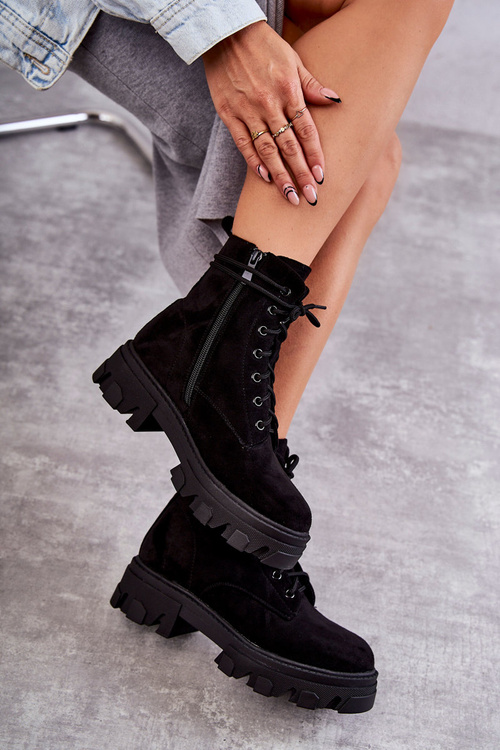 Suve izolované topánky čierny darvin