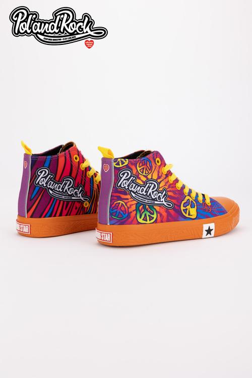 Tenisky Pol'and'Rock Festival X Big Star SS174502 Oranžové