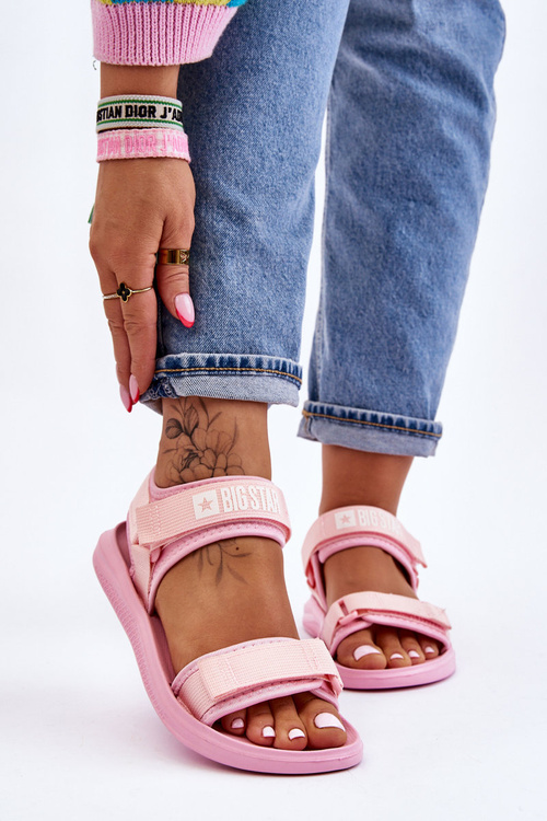 Dámske športové sandále Big Star LL274729 Pink