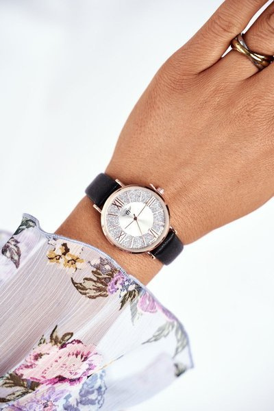 Dámske hodinky Michael John Black Brocade Romano