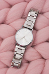 Stylish Silver Women Watch with Bracelet