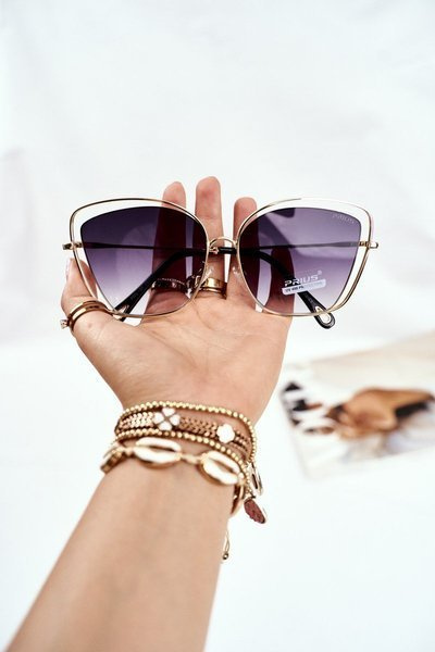 Sluneční Brýle Prius PRE-31 Zlaté Černá Přechod