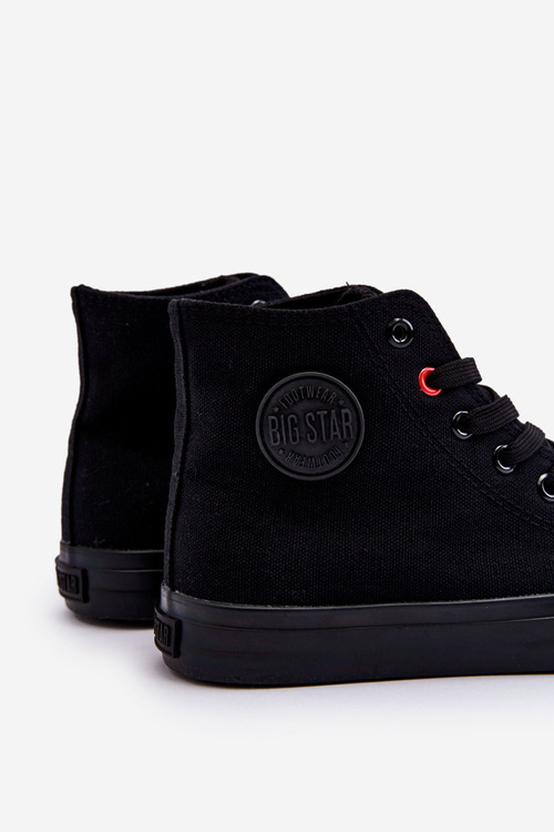 Dámské klasické vysoké tenisky Big Star T274033 Černé