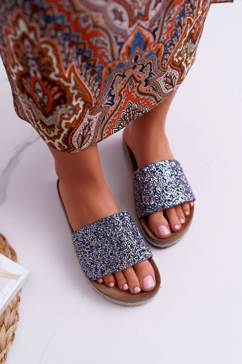 Dámské Nazouváky Elegantní Tlustá Podešev Jersey