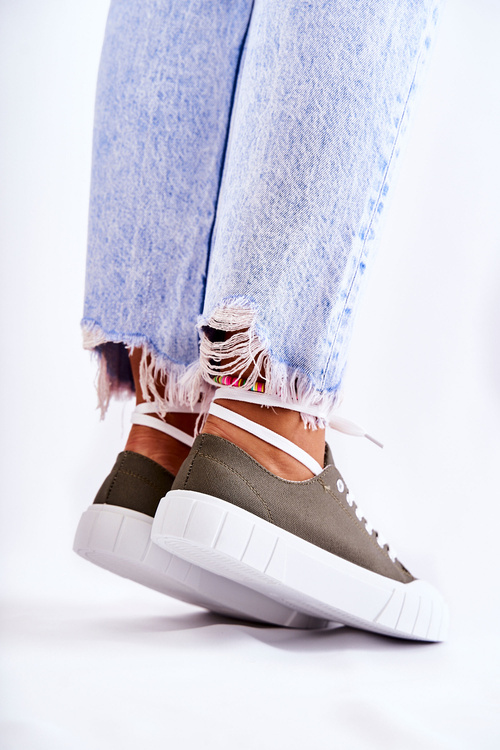 Dámské Tenisky na platformě Khaki Comes