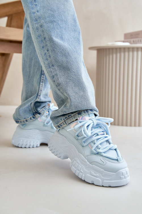 Dámske tenisky na masívnej podrážke Modré Nevela