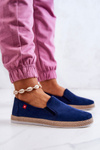Dámske espadrilles vložili veľkú hviezdu JJ276003 Navy Blue