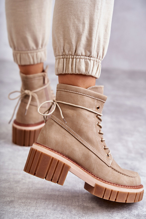 Dámske módne béžové gerda izolované topánky