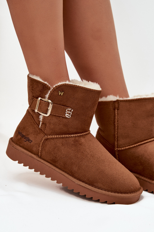 Dámske snehule s prackou Wrangler 20253091.37B Camel