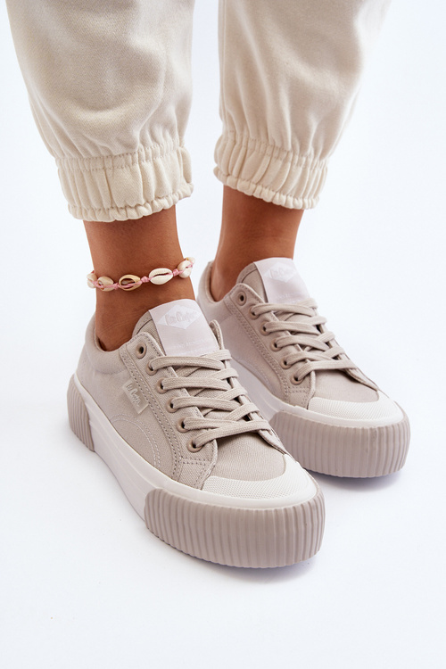 Dámske tenisky na hrubej podrážke Lee Cooper LCW-24-31-2178 Šedé