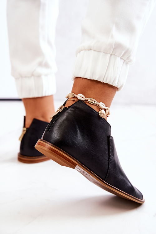 Laura Messi čierne kožené topánky čierne 2324