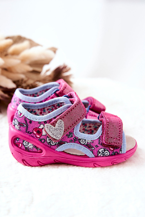 Befado sandále s suchým zipsom 065x147 Pink