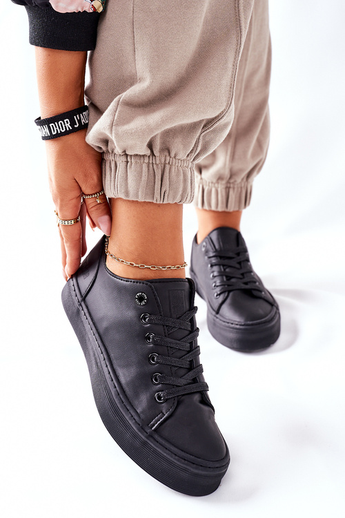 Dámské Tenisky Na Platformě BIG STAR II274098 Černé