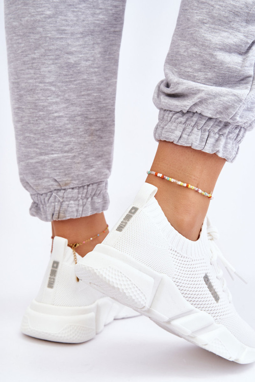 Dámské lehké tenisky Memory Foam System Big Star JJ274268 Bíle